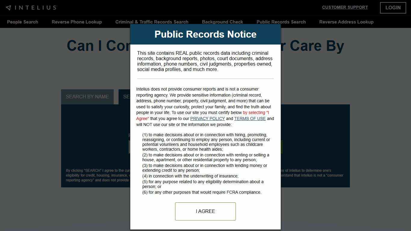 Can I Contact Intelius Customer Care By Phone? Intelius Help Center